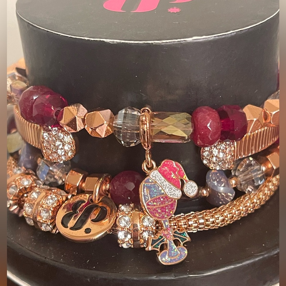 2023 Holiday Stack - I’m Dreaming of a Wine Christmas - 4 Bracelets